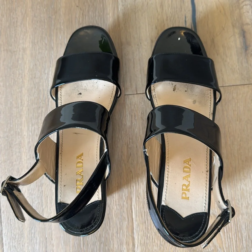 PRADA Black Platform Sandals - Picture 3 of 9